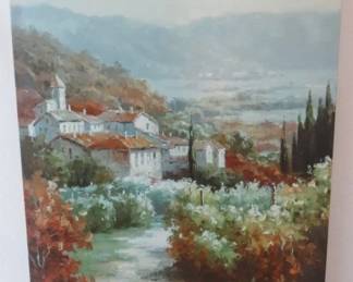 Large Italian Countryside Canvas Print