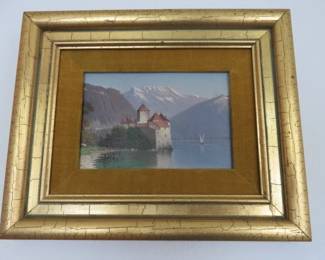 Small Framed Oil Painting on Board