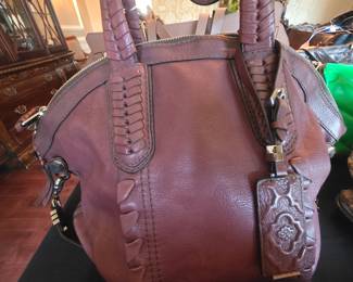 orYANY A256416 Cassie Burgundy Convertible Tote