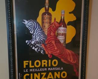 Leonetto Cappiello 'Florio E Cinzano' Framed Art