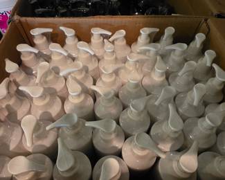 Boxes and Boxes of ReviveMe Caffeine Shampoo and Conditioner