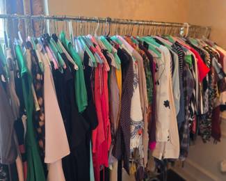 Racks of Designer Clothes