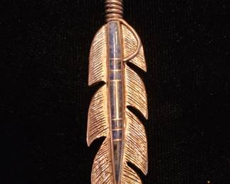 Signed Native American pendant 