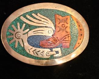 Sterling belt buckle 
