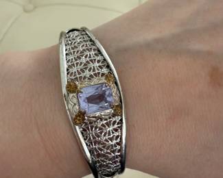 Filigree antique cuff