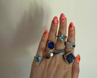 New items included in 40% off sale all sterling with genuine gems