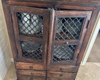 Small wood cabinet