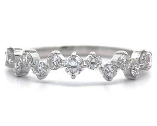 Beautiful 0.50 Carat Diamond Icicle Stacking Ring