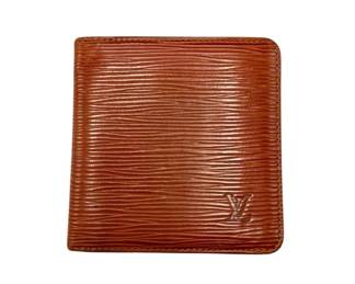 LV Brown Epi Portefeuille Marco Bifold Wallet; Pre-Owned