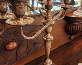 Sterling Silver Vintage Candle Holders (we will polish before the sale)