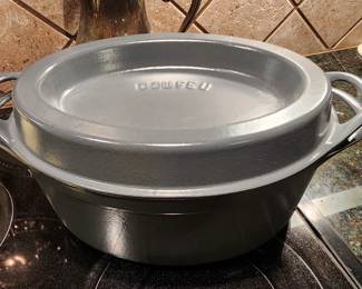 Le Creuset Doufeu Cast Iron Casserole Oval Grey