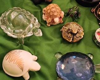 Collection of Turtle Figurines 
