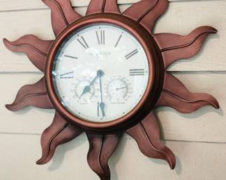 Oversized Metal Wall Clock