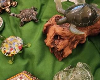 Collection of Turtle Figurines 