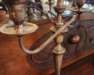 Sterling Silver Vintage Candle Holders (we will polish before the sale