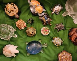 Collection of Turtle Figurines 
