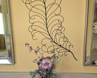 Wall Art & Silk Floral