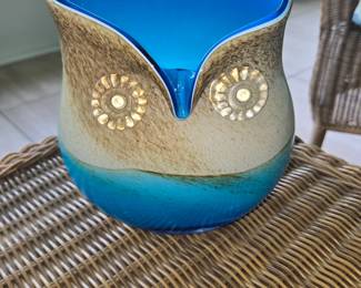 Glass Owl Planter