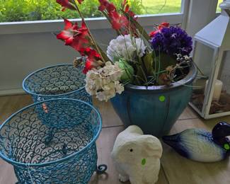 Silk Flowers & Planter Holders