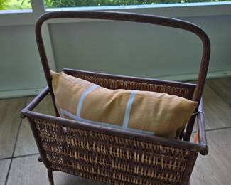 Wicker Magazine Rack