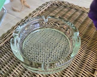 Blenko Mid-Century Heavy Weighted Ashtray