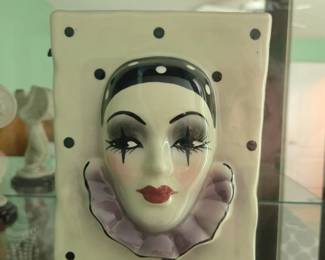 Harlequin Porcelain Planter wall hanging