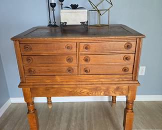 RARE...Antique Spool Cabinet