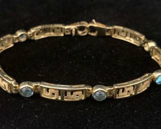SH760V14 K Greek Key Bracelet