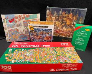SH735Vintage Christmas Puzzles 