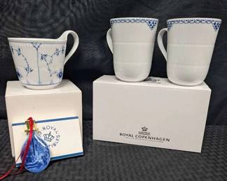 SH717Royal Copenhagen Tea Cups And More 