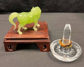 SH734VSmall Jade Horse Statue 
