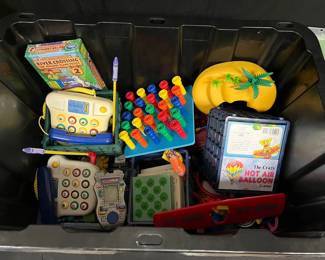 SH661Vintage Mystery Lot Toys  Games