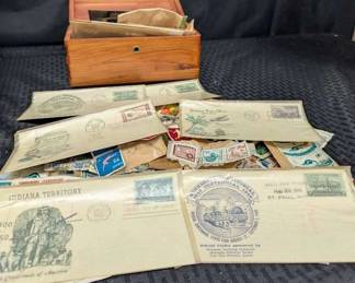 SH747Mystery Vintage Stamp Lot 