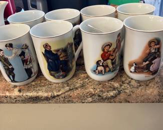 Norman Rockwell museum mugs