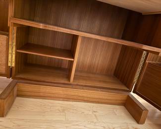 Mummenthaler & Meier “magic box” Vintage 1950’S teak desk in box