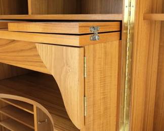 Mummenthaler & Meier “magic box” Vintage 1950’S teak desk in box