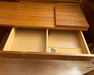 Mummenthaler & Meier “magic box” Vintage 1950’S teak desk in box