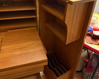 Mummenthaler & Meier “magic box” Vintage 1950’S teak desk in box