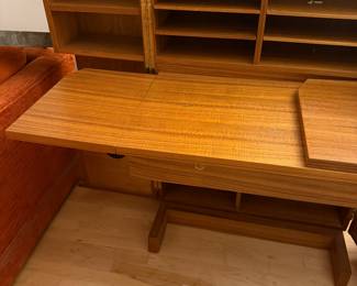 Mummenthaler & Meier “magic box” Vintage 1950’S teak desk in box