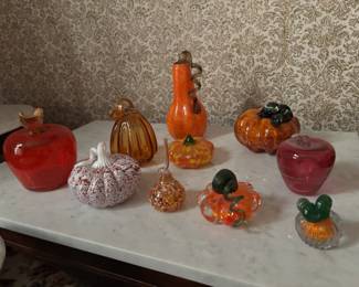Blown glass pumpkins