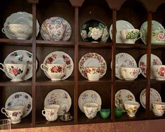 Cups and saucers 