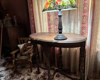 Table and lamp