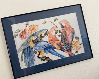 Wonderful bird watercolor