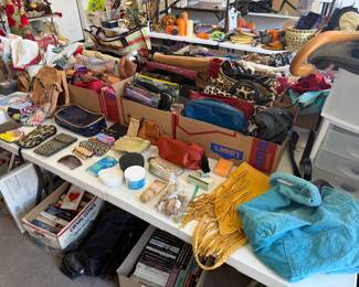 She had great taste in purses, small wallets, bags 