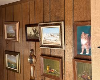 Downstairs Hallway 
Oil paintings by Marjorie Walters 