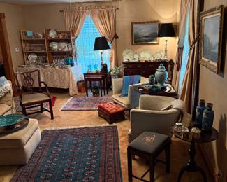 Formal Living Room 
Bokhara area rug 