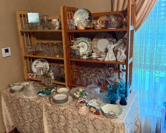 Formal Living Room 
Glassware/Hand painted china