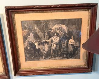 Studio
X-large deep wooden frame with early print