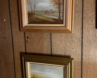 Downstairs Hallway 
Landscape oil paintings by Marjorie Walters 