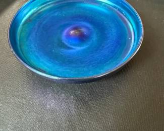 Family Room- Case Table
Louis Comfort Tiffany signed stretch glass bowl